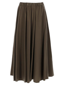 ASPESI Women's Poplin Midi Skirt Green