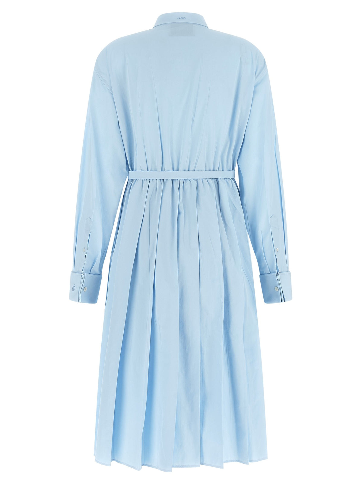 PRADA Poplin Shirt Dress Blue