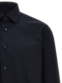 Barba Poplin Shirt Blue