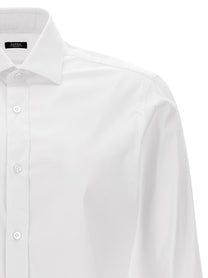 Barba Poplin Shirt White