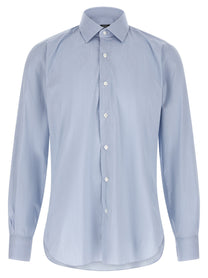 Barba Poplin Shirt Gold