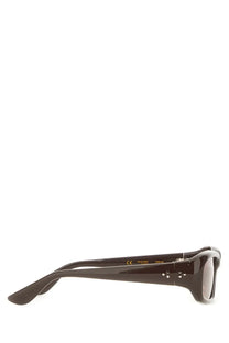 Port tanger women’s mektoub sunglasses brown with dark brown acetate frame and sleek metallic temple accents