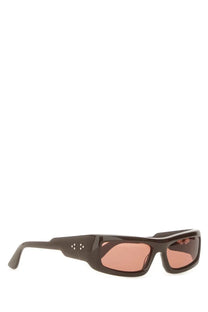 Port Tanger women’s sunglasses Daryan brown with dark brown acetate angular frame and rose-tinted lenses