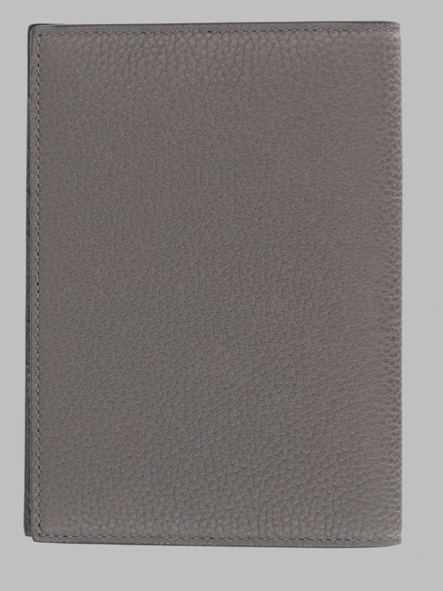 Tom Ford Men's Porta Passaporto Line in Nabuk Grey