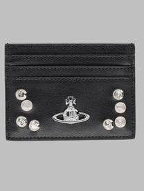 Vivienne Westwood Women's Portacarte Borchiato Con Orb Black