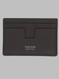 Tom Ford Men's Portacarte Classico in Pelle Fiore Grey