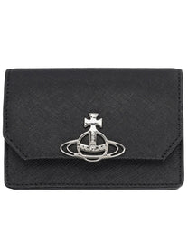 Vivienne Westwood Women's Portacarte Con Dettaglio Orb Black