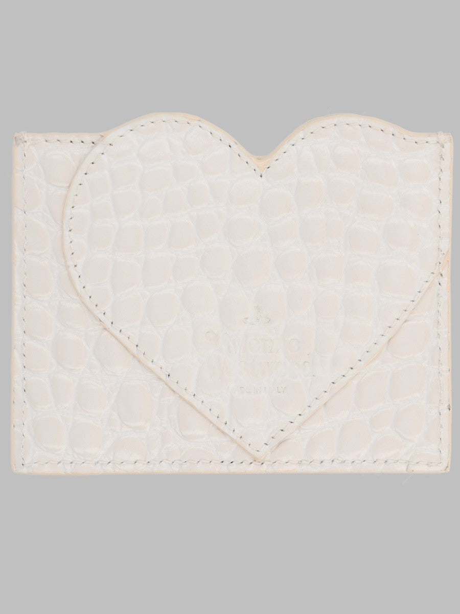 Vivienne Westwood Women's Portacarte Heart Con Orb White