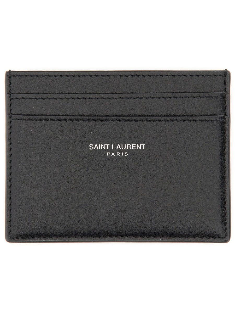 Saint Laurent Men's Portacarte in Pelle Black
