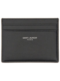 Saint Laurent Men's Portacarte in Pelle Black