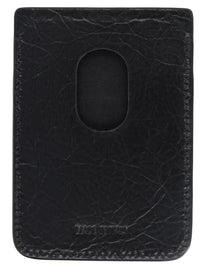 Balenciaga Men's Portacarte Magnetico Con Stampa Black