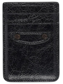Balenciaga Men's Portacarte Magnetico LE City Black