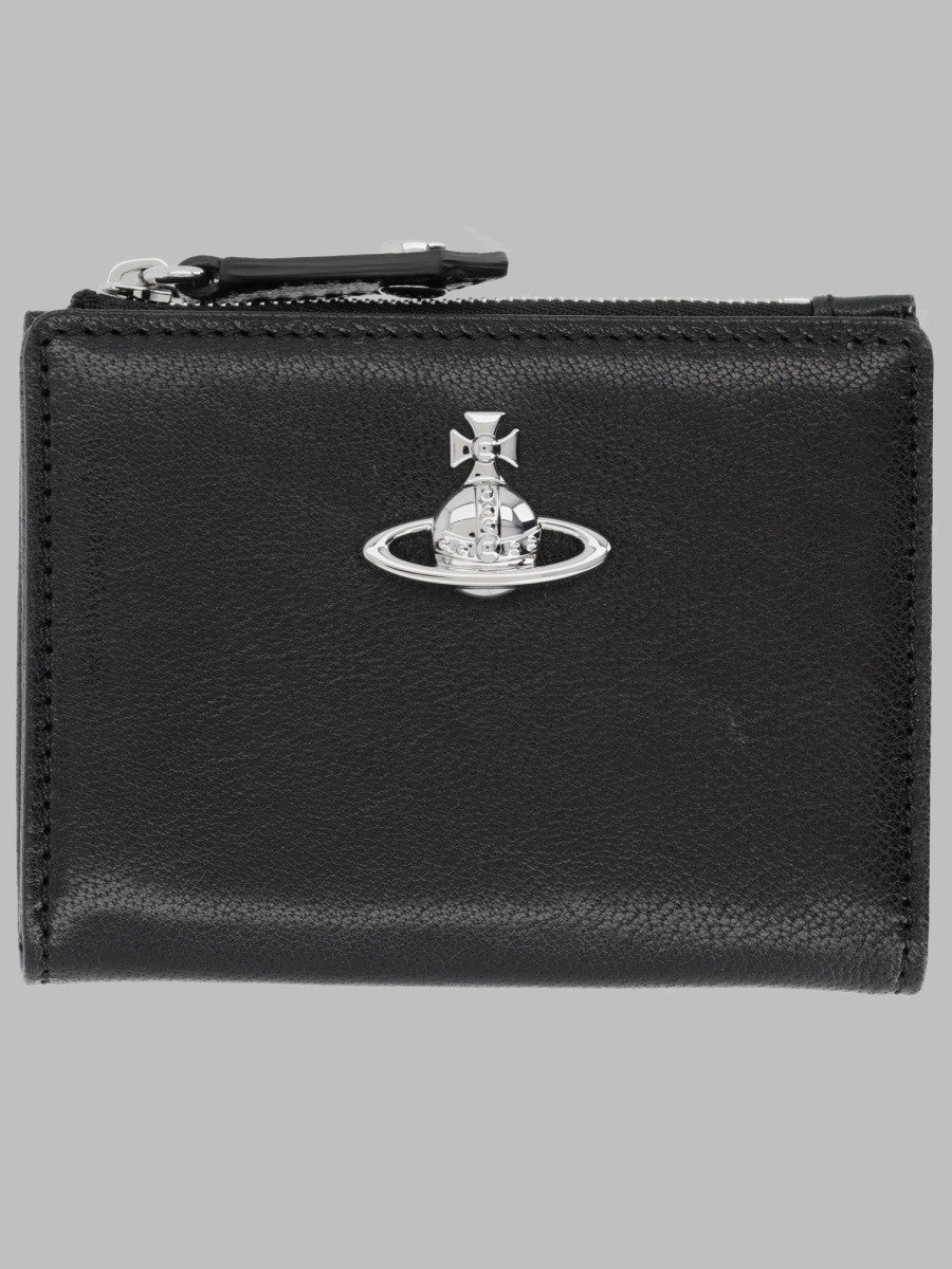 Vivienne Westwood Women's Portacarte Slim Con Orb Black