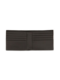 Bottega Veneta Men's Portafoglio Bi Fold Con Motivo Intrecciato Brown
