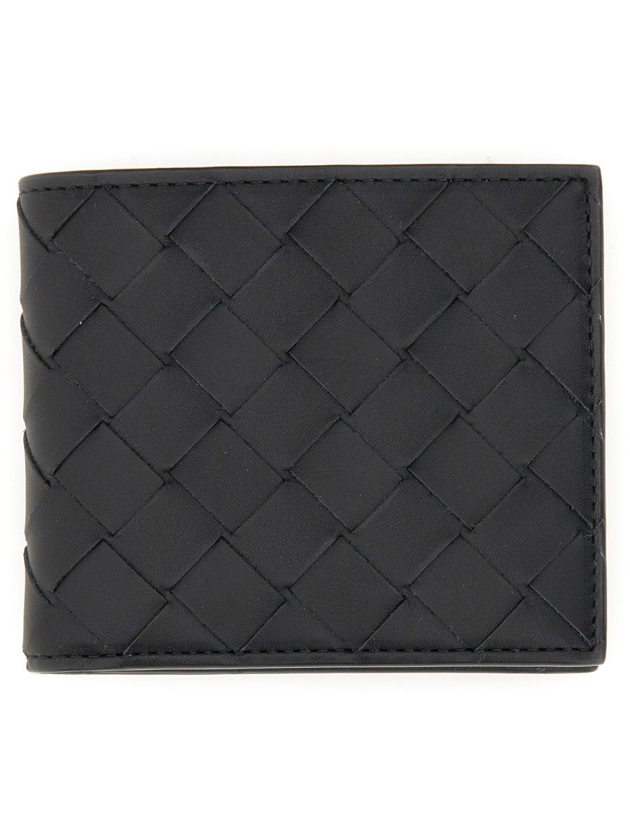 Bottega Veneta Men's Portafoglio BI Fold in Pelle Black