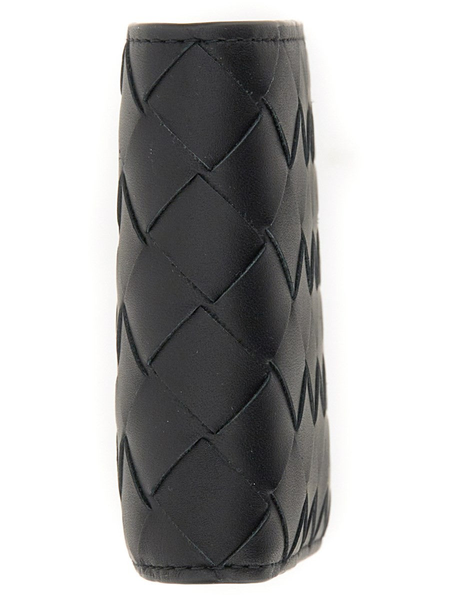 Bottega Veneta Men's Portafoglio BI Fold in Pelle Black
