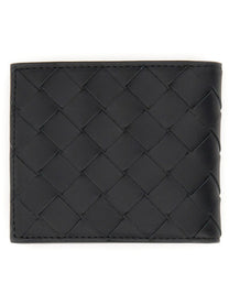 Bottega Veneta Men's Portafoglio BI Fold in Pelle Black