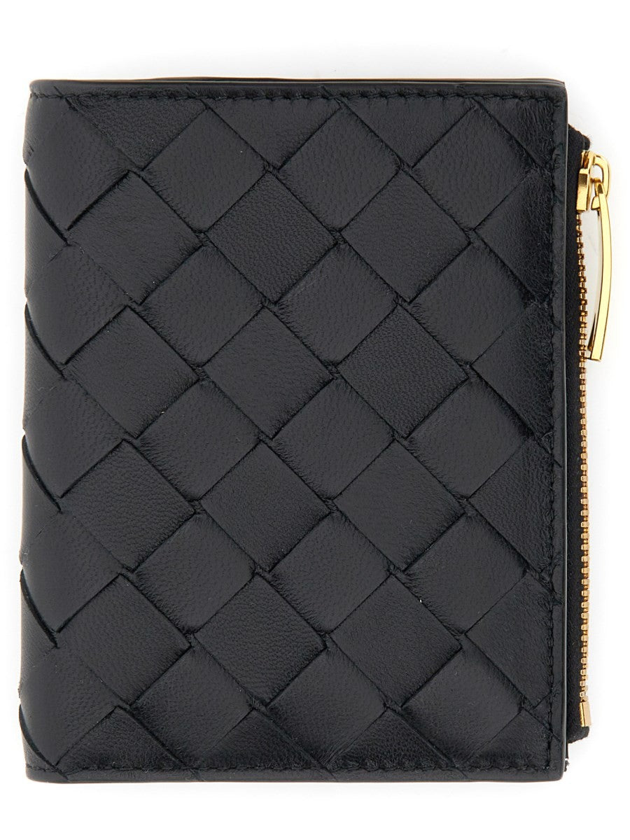 Bottega Veneta Women's Portafoglio BI Fold Black