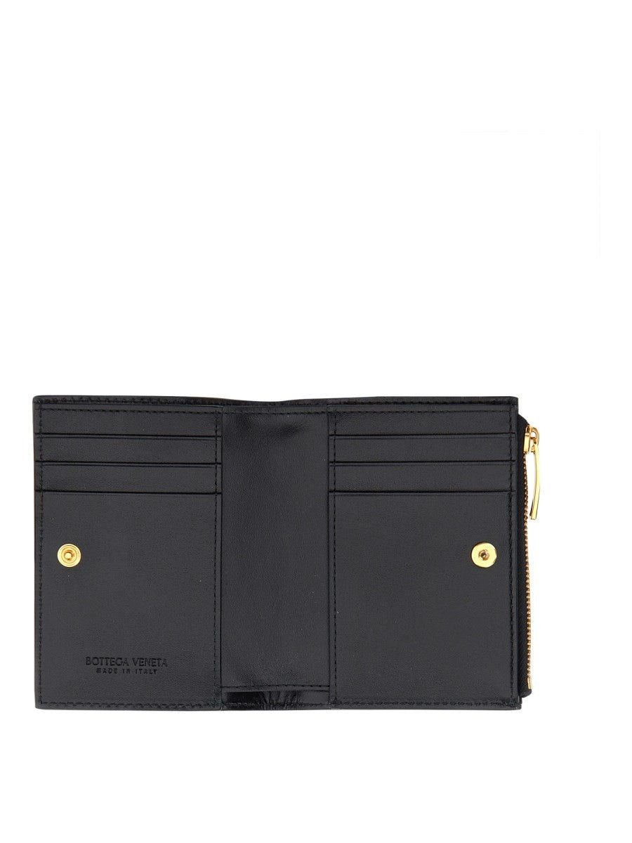 Bottega Veneta Women's Portafoglio BI Fold Black