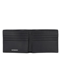 Burberry Women's Portafoglio Bifold Con Stampa Check Beige
