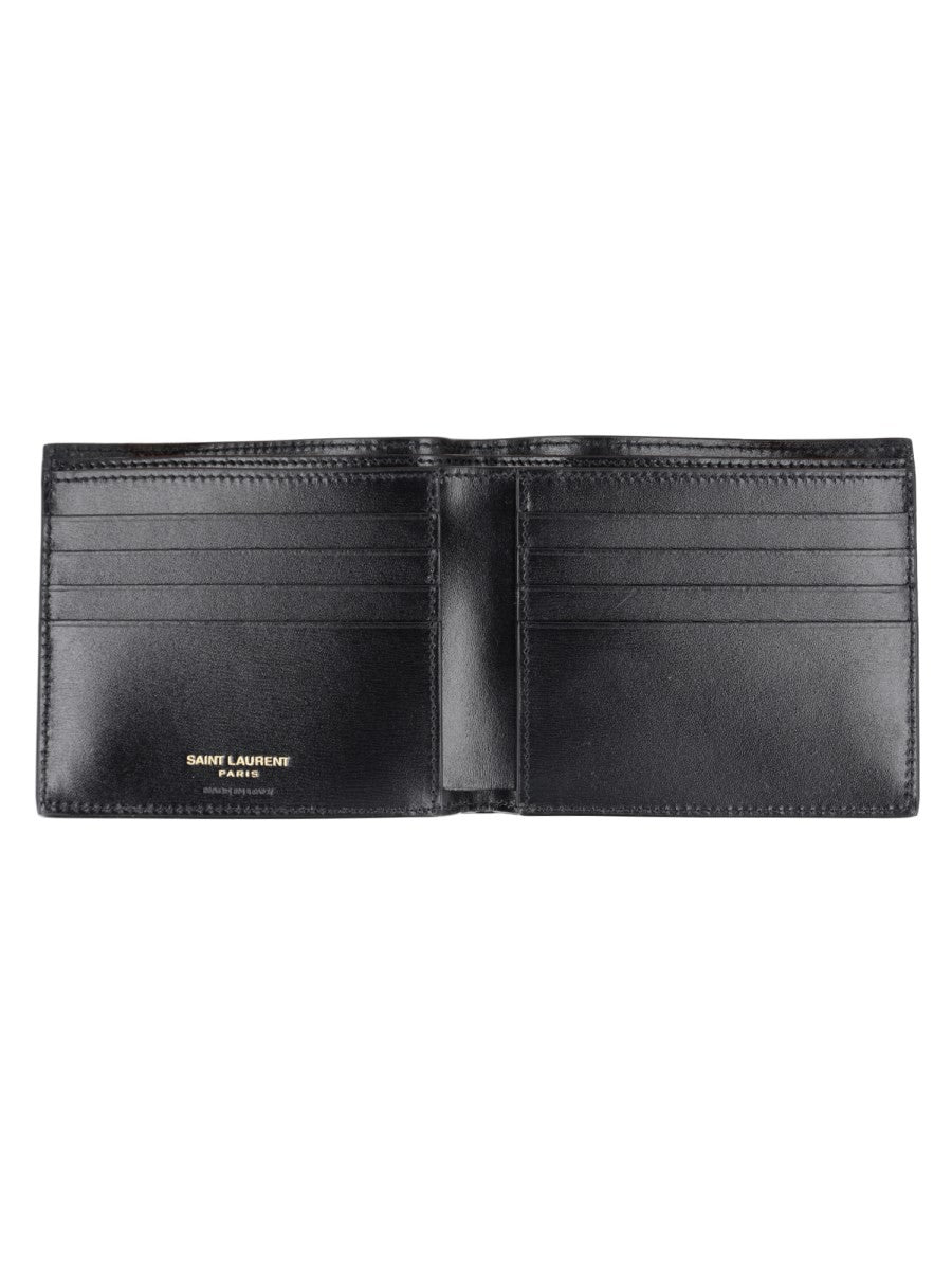 Saint Laurent Men's Portafoglio Cassandre Small Black