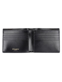 Saint Laurent Men's Portafoglio Cassandre Small Black