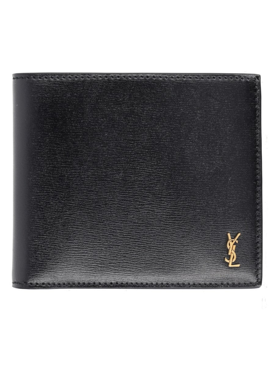 Saint Laurent Men's Portafoglio Cassandre Small Black