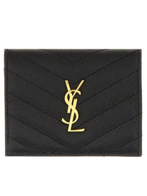Saint Laurent Women's Portafoglio Cassandre Black