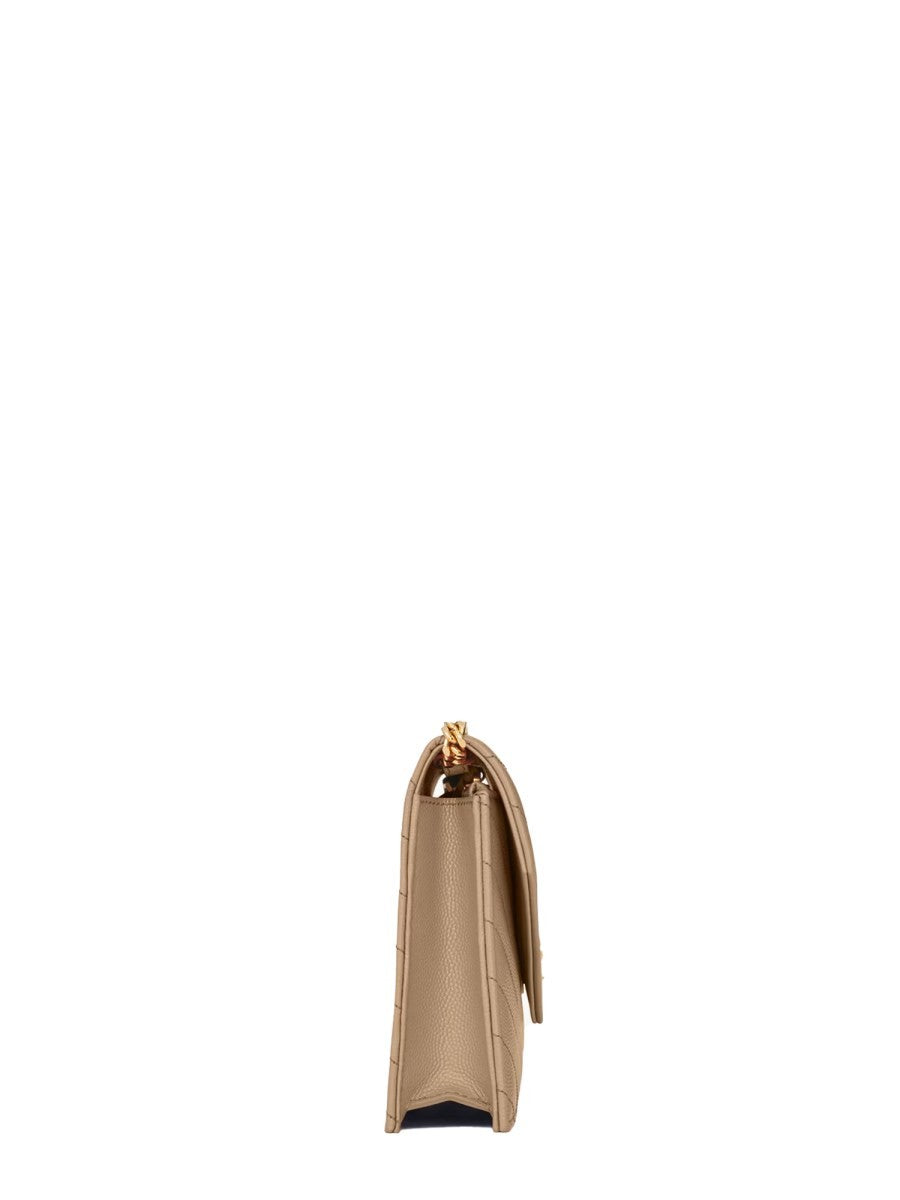 Saint Laurent Women's Portafoglio Con Catena Envelope Cassandre Beige