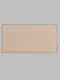 Tory Burch Women's Portafoglio Continental Trapuntato Charlie Beige