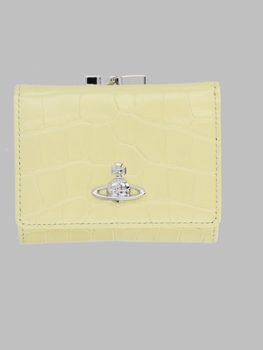 Vivienne Westwood Women's Portafoglio Frame Small Con Orb Yellow