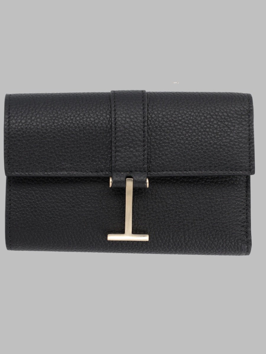 Tom Ford Women's Portafoglio in Pelle Granata Black
