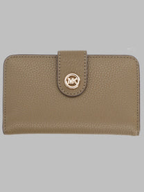 Michael Kors Women's Portafoglio MK Pop Charm Medium Beige