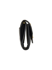 Saint Laurent Women's Tri Fold Cassandre Wallet Black, view 4