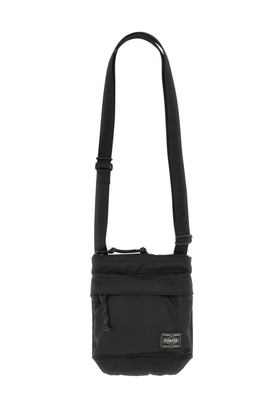 Porter-yoshida &amp; co men’s borsa force spalla black crossbody bag in durable fabric with sleek minimalist design