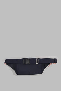 Porter-yoshida &amp; co men’s borsa marsupio force 2way navy blue nylon waist bag with black buckle and silver clip