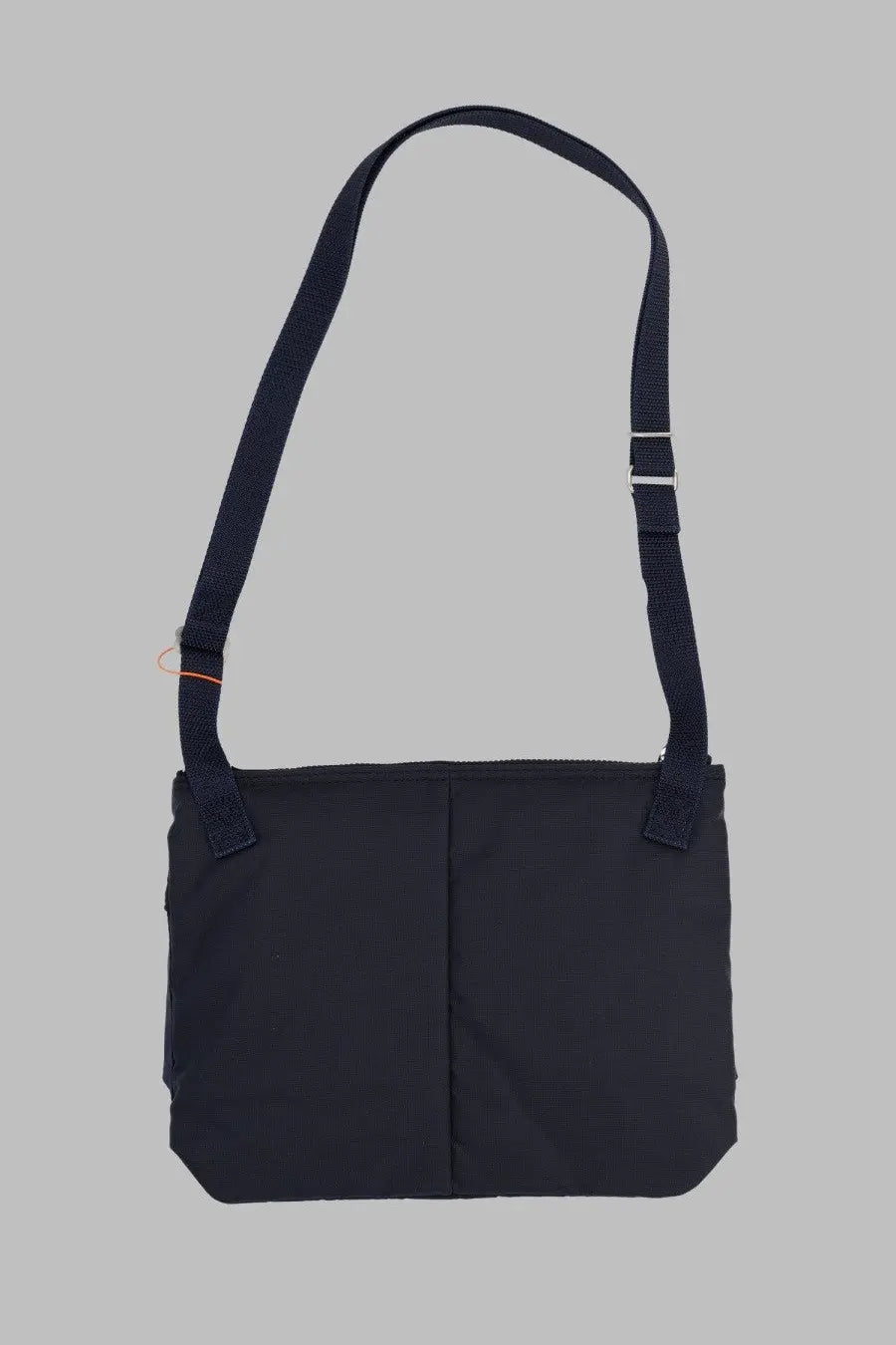Porter-yoshida &amp; co men’s borsa spalla force blue black nylon crossbody bag with adjustable strap and orange buckle accent
