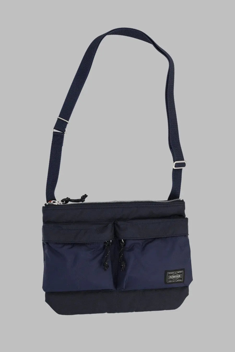 Navy blue Porter-Yoshida &amp; Co men’s borsa spalla crossbody bag with multiple pockets and adjustable strap