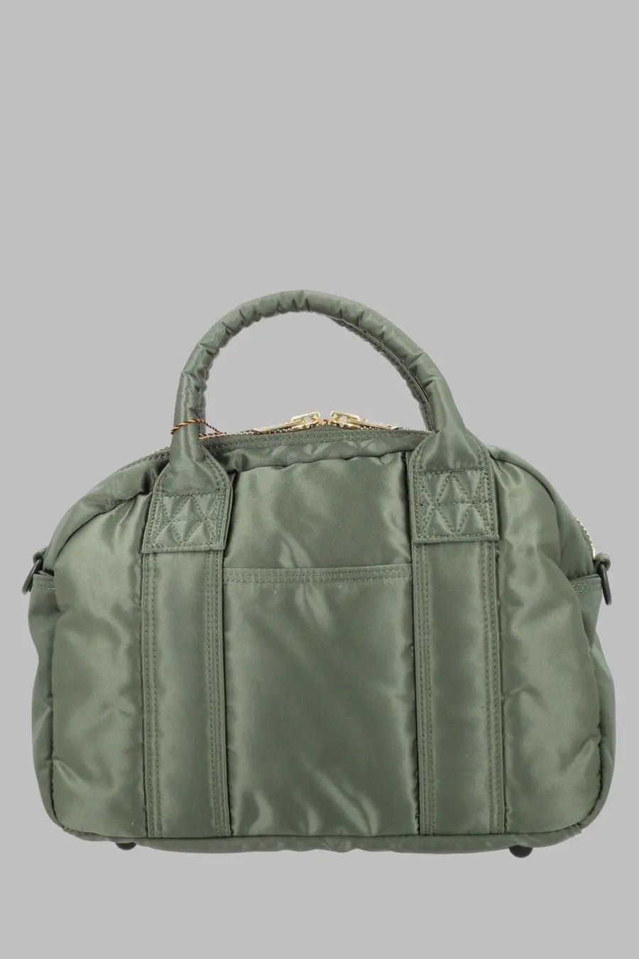 Porter-yoshida &amp; co men’s borsa tanker boston small olive green quilted nylon handbag with gold-tone hardware
