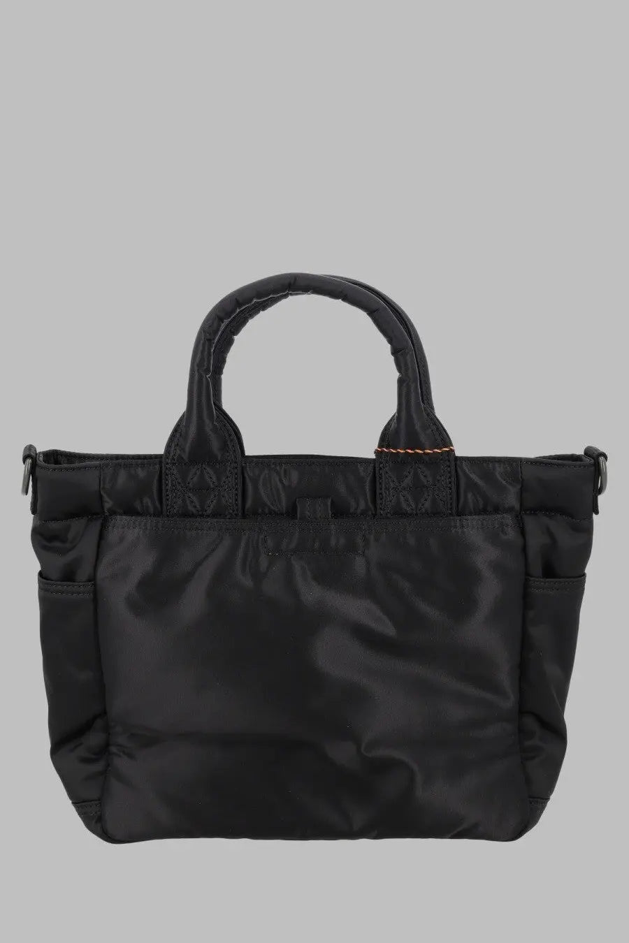 Porter-Yoshida &amp; Co men’s borsa tote tanker black nylon tote bag with quilted handles and subtle stitching details