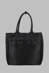 Porter-yoshida &amp; co men’s borsa tote tanker carrying black nylon bag with reinforced handles and subtle stitching details