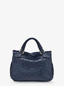 Zanellato Women's Postina Cactus Leather Crossbody Bag Blue