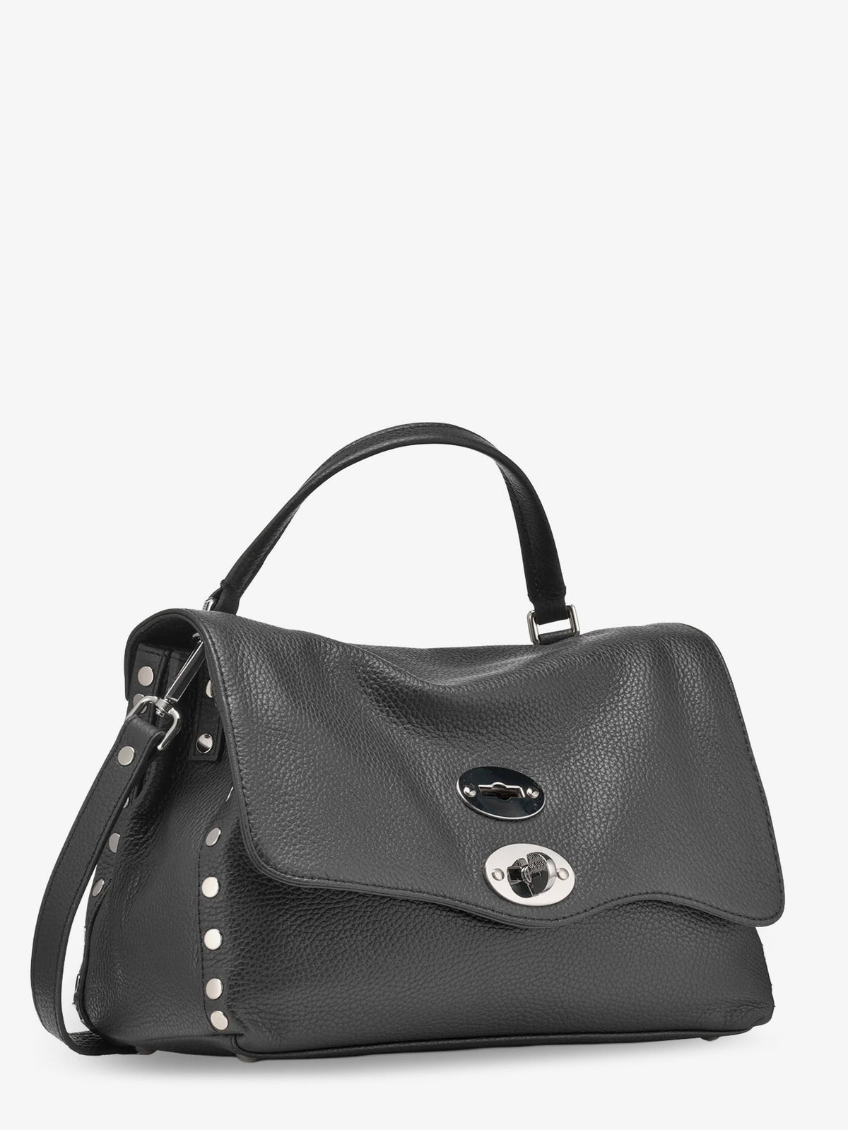 Zanellato Women's Postina Leather Crossbody Bag Grey