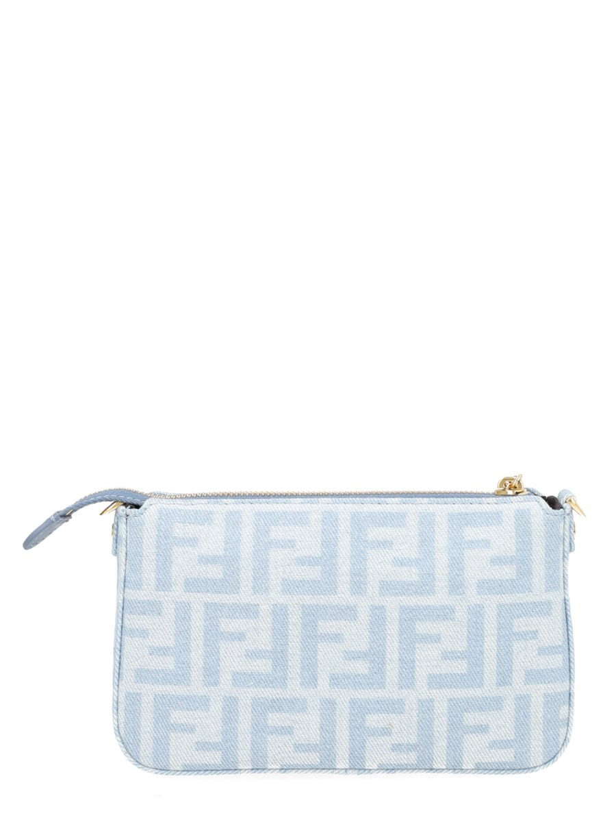 Fendi Women's Pouch Tube with Chain Blue, view 2