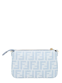 Fendi Women's Pouch Tube with Chain Blue, view 2