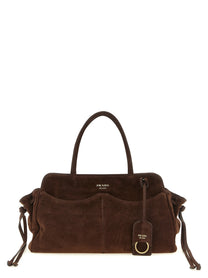 PRADA Prada Carry Large Shoulder Bag Brown