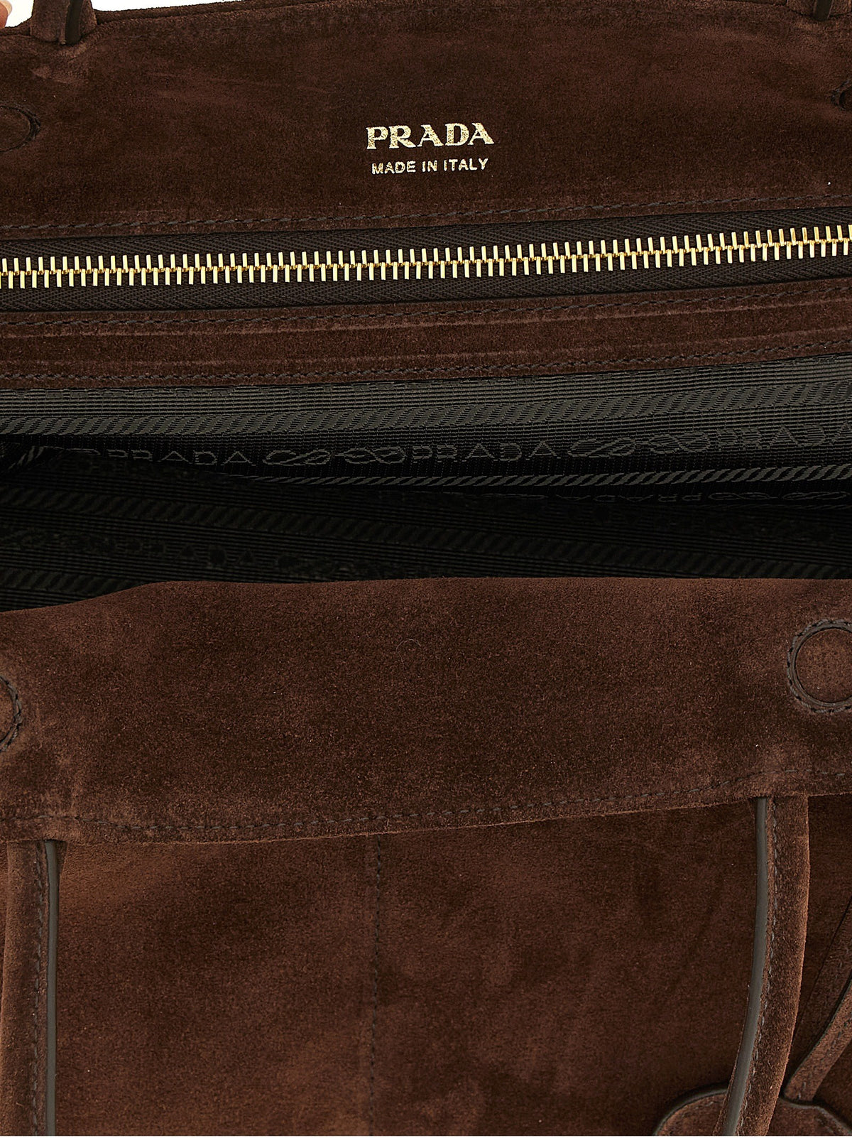 PRADA Prada Carry Large Shoulder Bag Brown