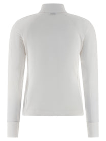 Brunello Cucinelli Precious Half Zip Sweater White