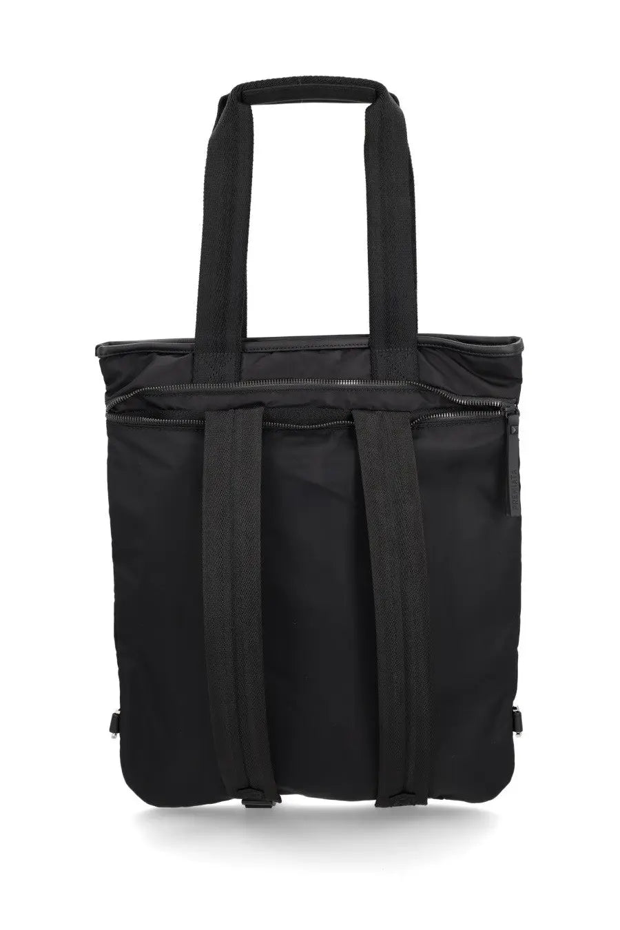 Premiata men’s backpack kymani black made of black nylon with dual top handles and adjustable shoulder straps