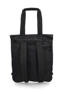 Premiata men’s backpack kymani black made of black nylon with dual top handles and adjustable shoulder straps